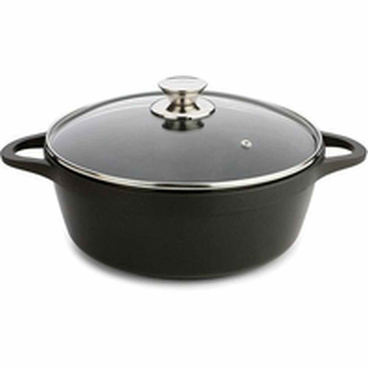 Kastrull med lock Valira 4141/25 Svart Ø 24 cm - 2
