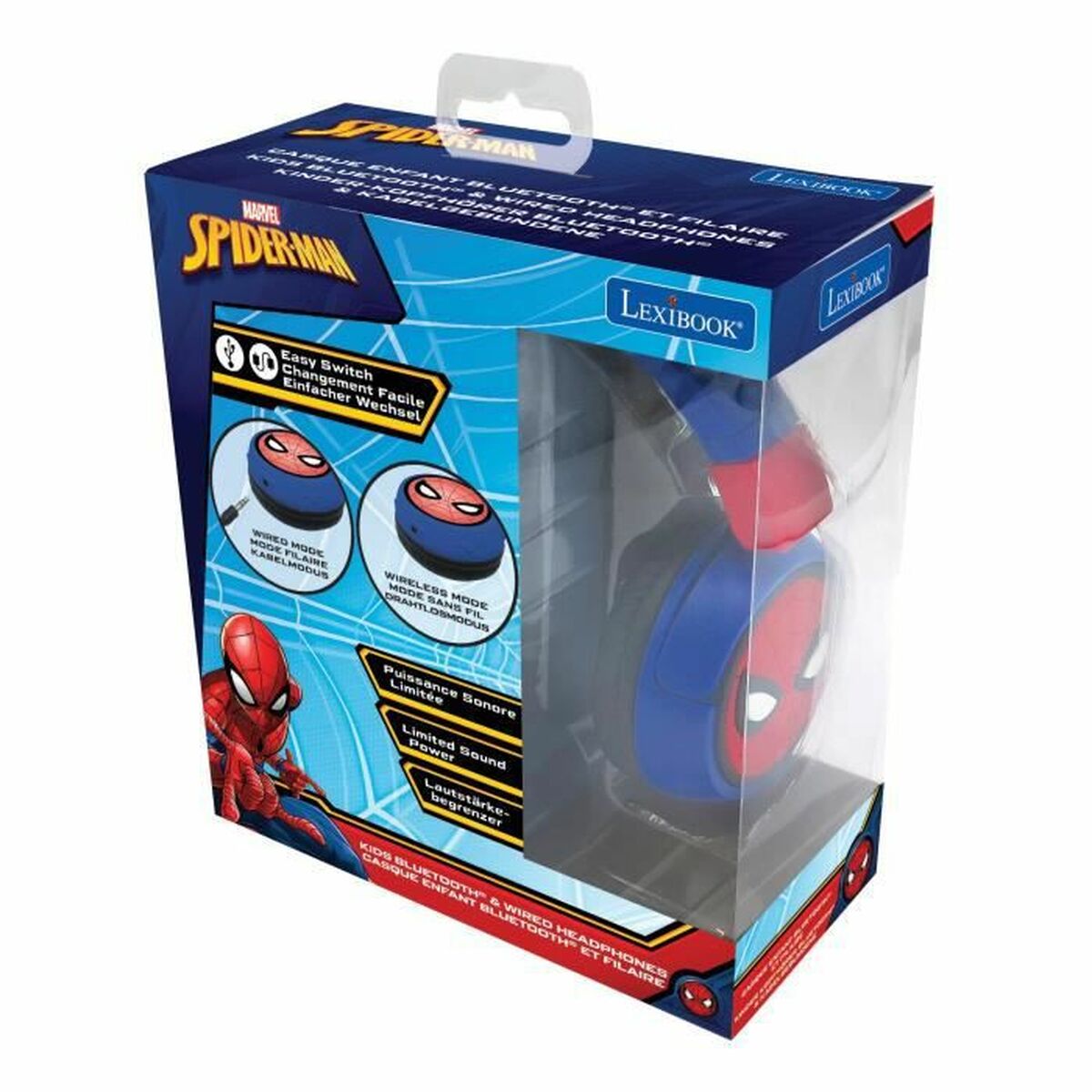 Hörlurar Lexibook Spider-Man Svart - 5