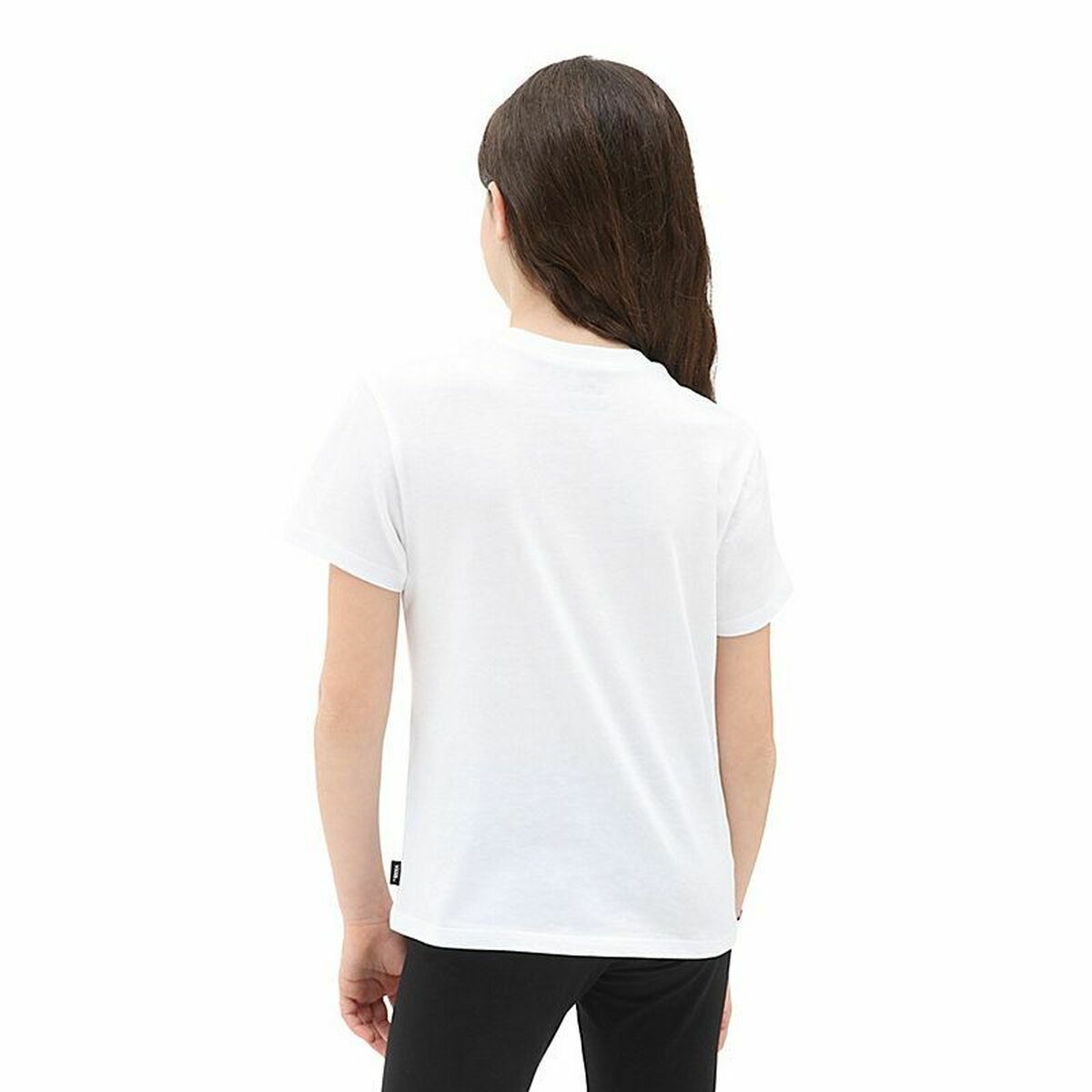 Barn T-shirt med kortärm Vans Sunlit Crew Vit - 6