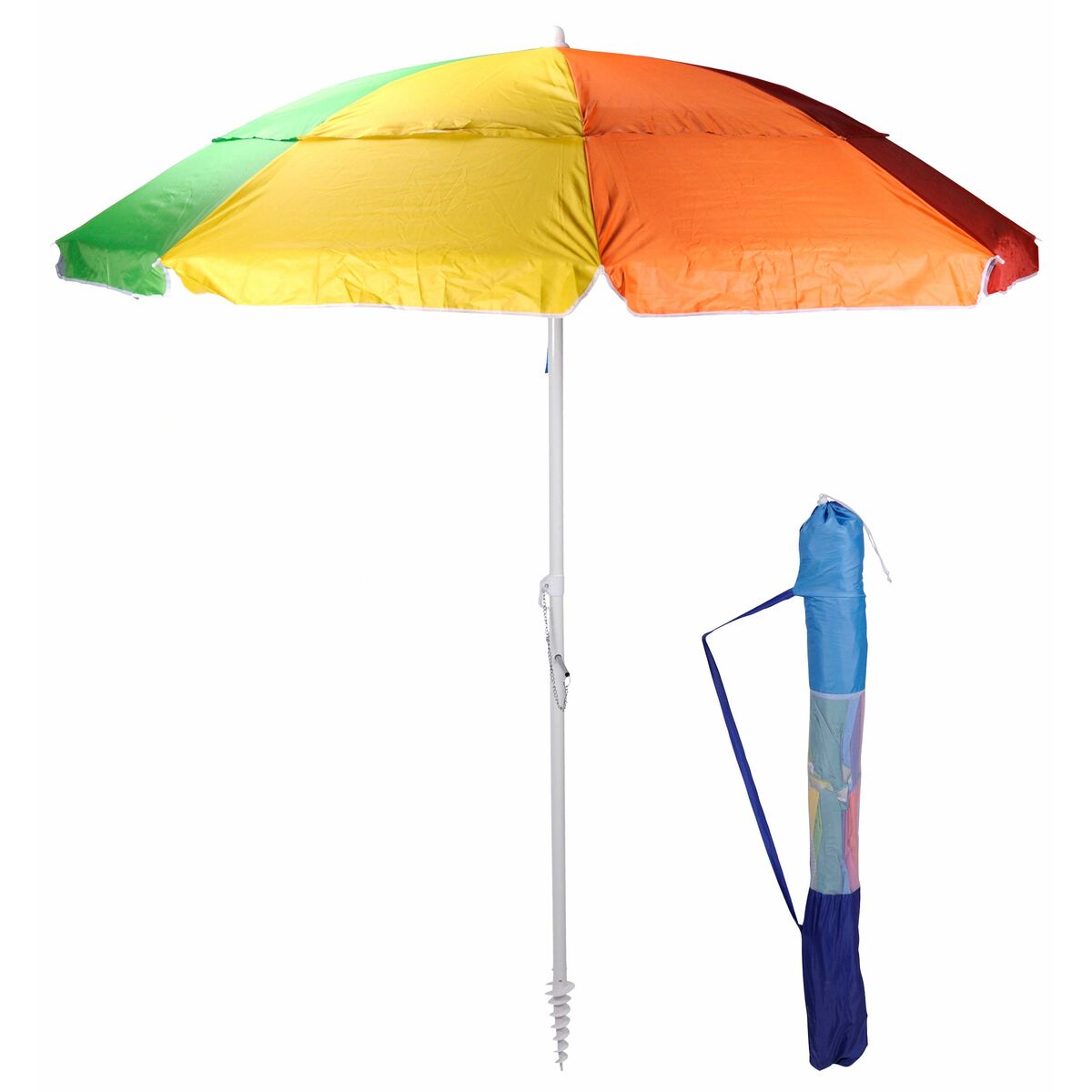 Paraply Multicolour Ø 220 cm Strand Ledbuss
