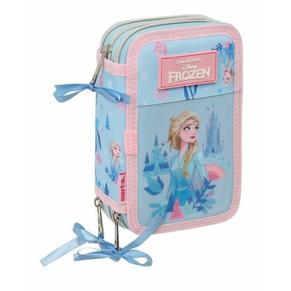 Trippel pennfodral Frozen Ice magic 12,5 x 19,5 x 5,5 cm