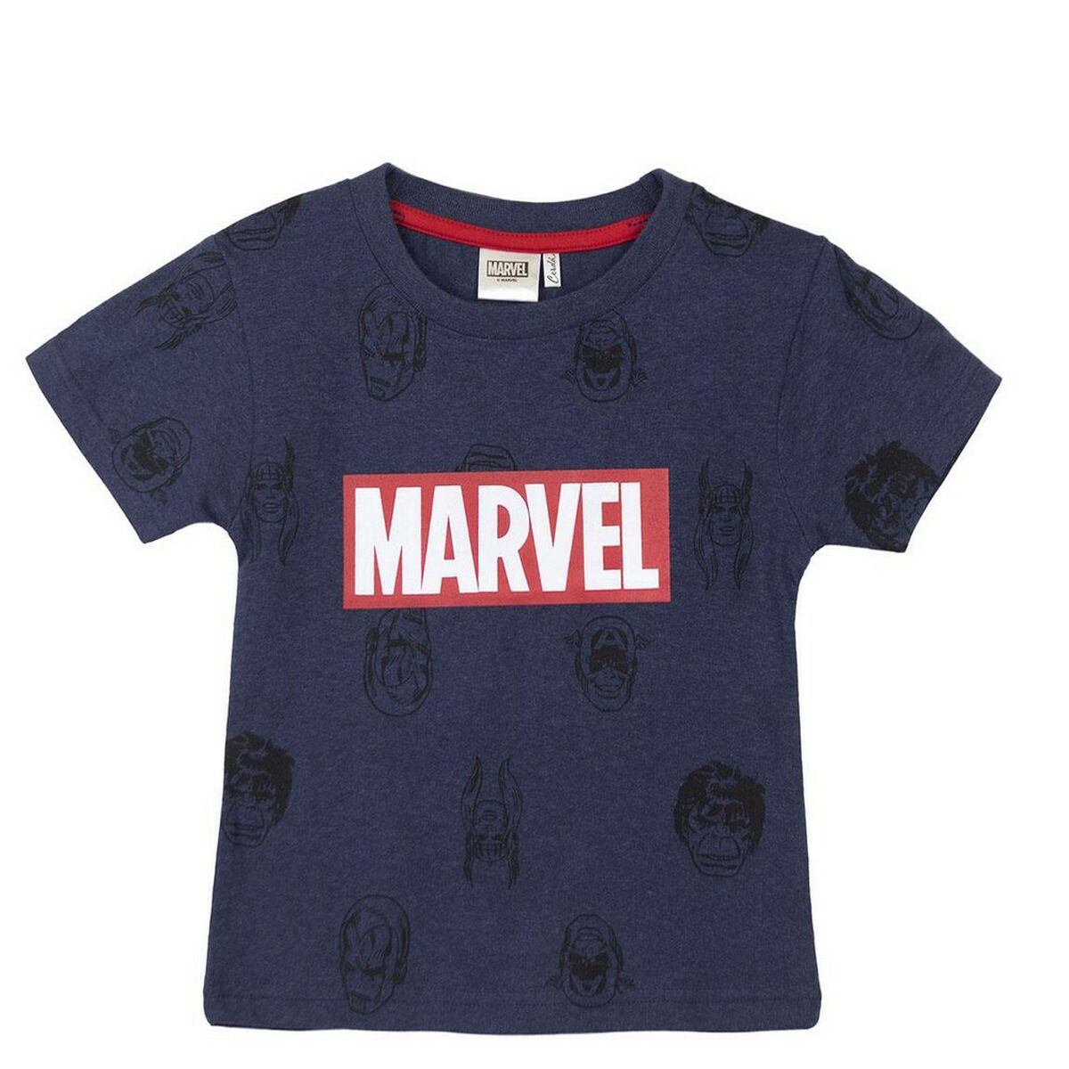 Barn T-shirt med kortärm Marvel Mörkblå - 10