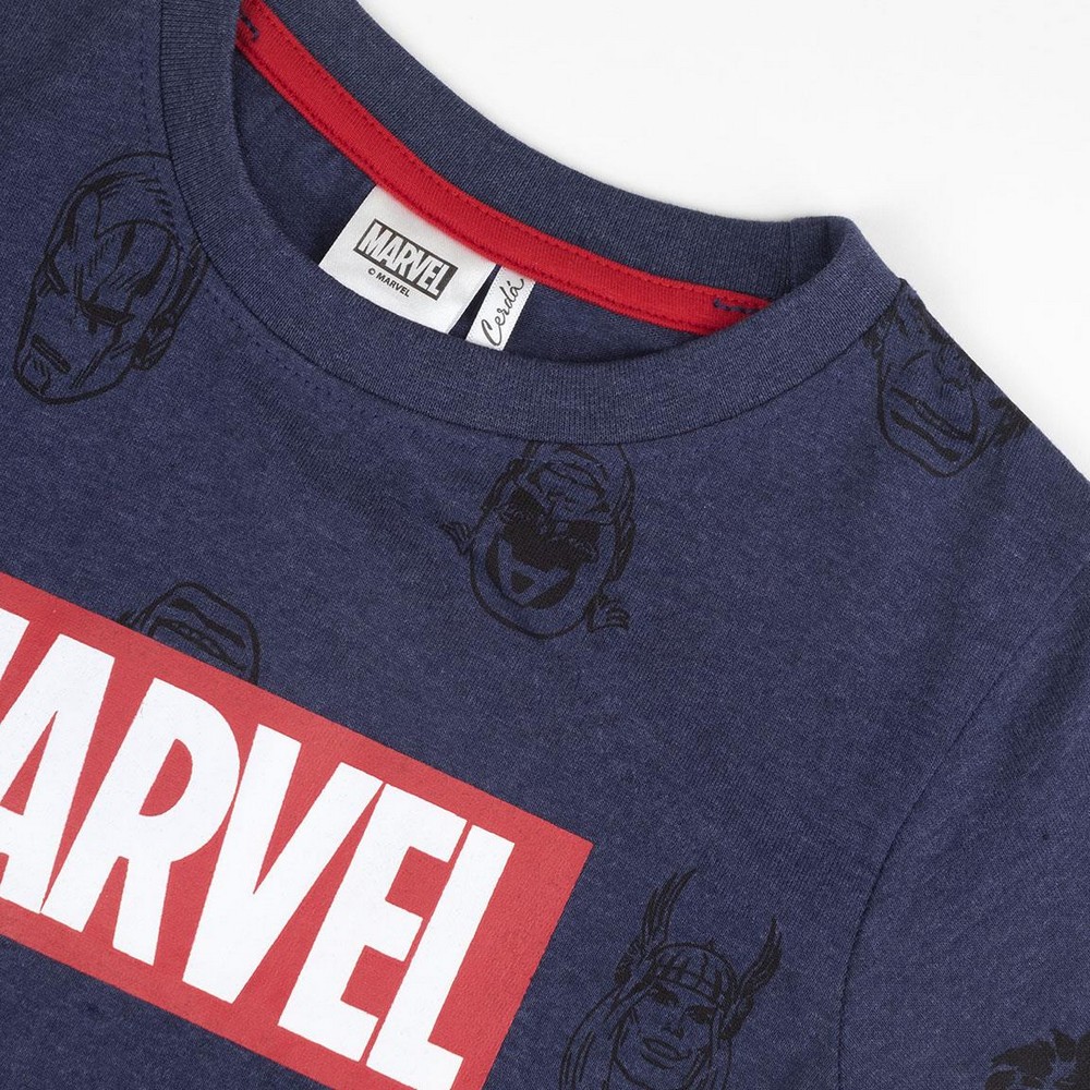 Barn T-shirt med kortärm Marvel Mörkblå - 4