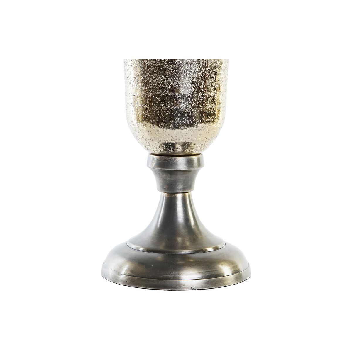 Vas DKD Home Decor 20 x 20 x 51 cm Silvrig Gyllene Aluminium Modern (2 antal) - 2
