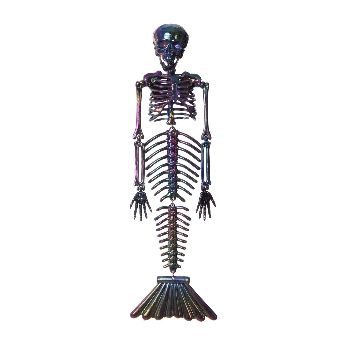 Halloweendekorationer My Other Me Kromad Skelett Sjöjungfru Grå 37 cm