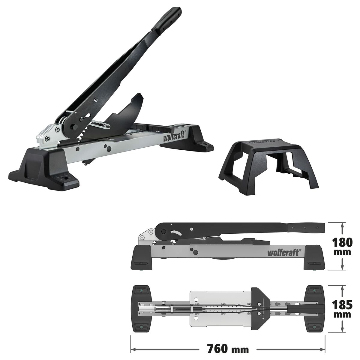 Giljotin Wolfcraft 6940000 Svart Laminerad Vinyl - 3