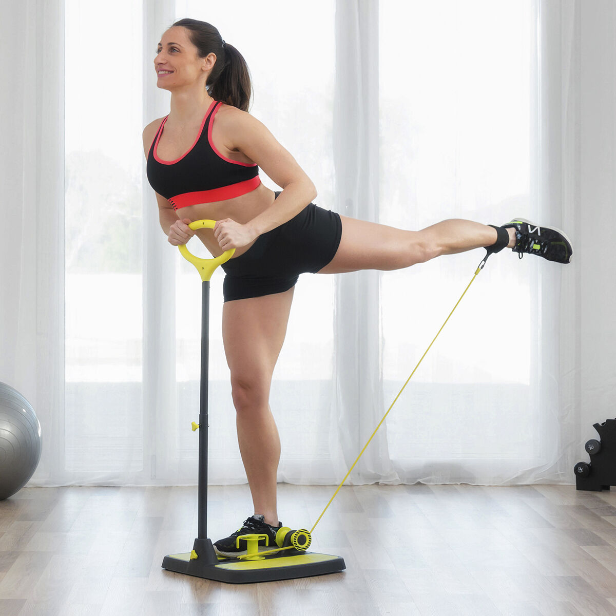 Träningsapparat för gluteusmuskulatur och ben med träningsguide InnovaGoods - 24
