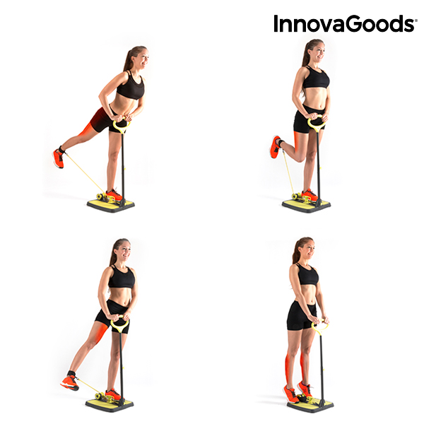 Träningsapparat för gluteusmuskulatur och ben med träningsguide InnovaGoods - 7