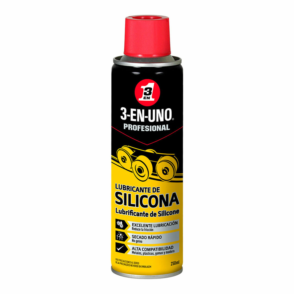 Silikonglidmedel 3-En-Uno 34468 250 ml - 2