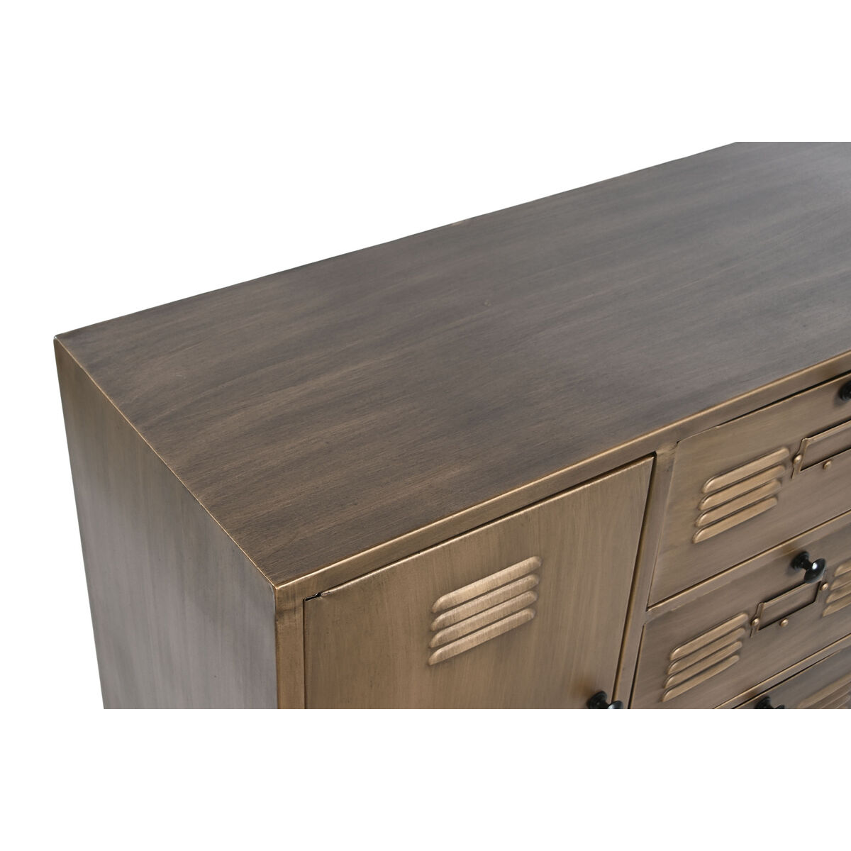 Skänk Home ESPRIT Gyllene 100 x 32 x 84 cm - 10
