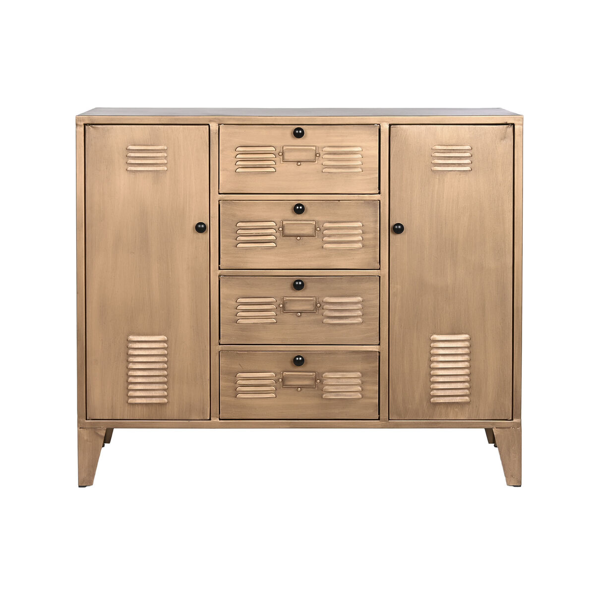 Skänk Home ESPRIT Gyllene 100 x 32 x 84 cm - 4