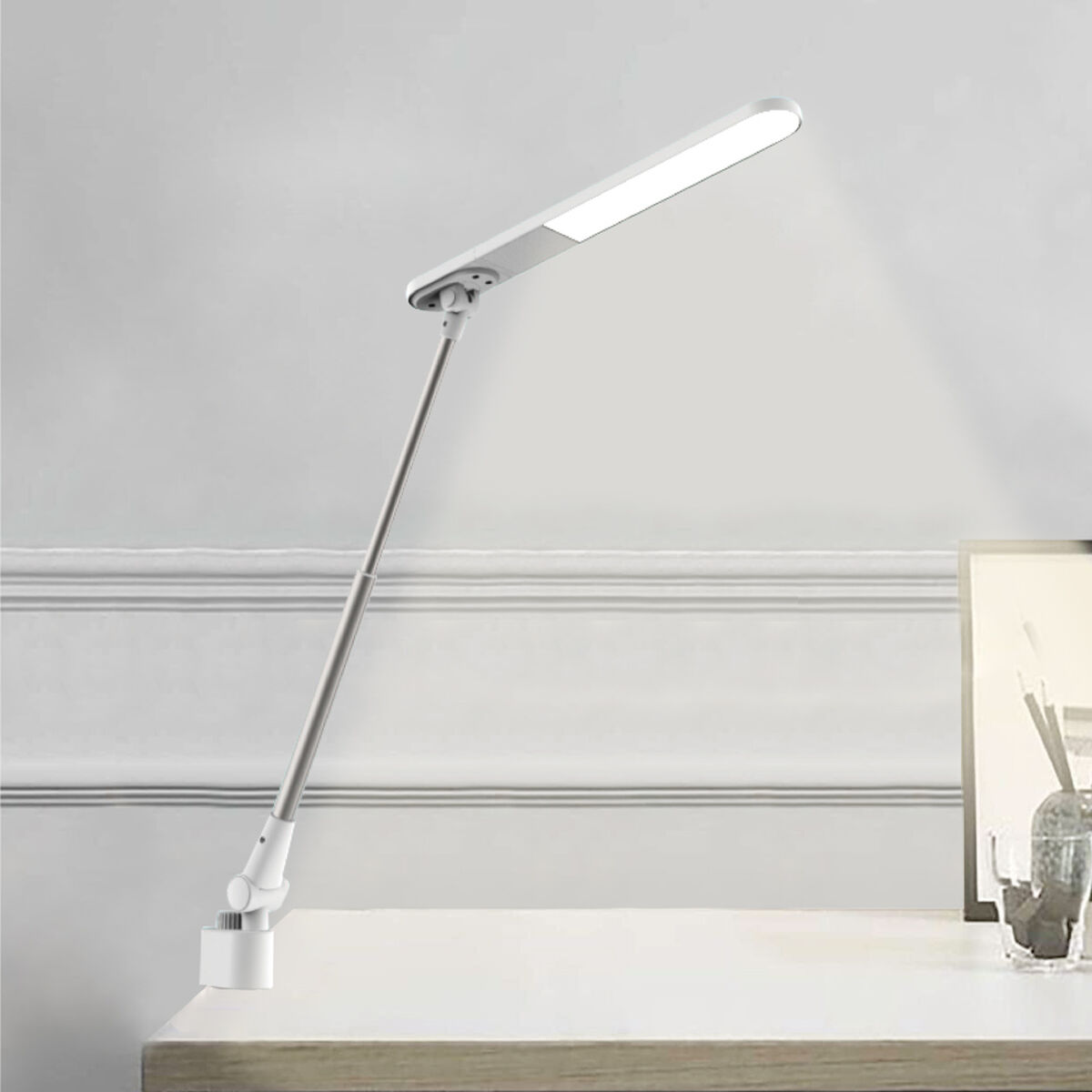 Flexo/skrivbordslampa EDM 30006 Vit 8 W 5,5 x 38 x 112,1 cm Plast - 2