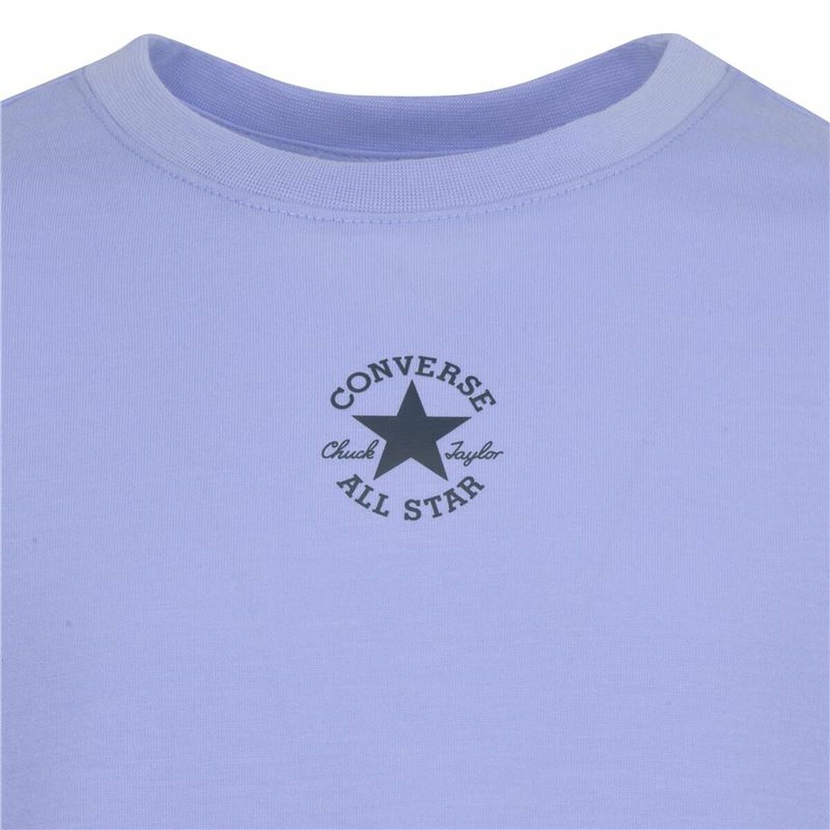 Barn T-shirt med kortärm Converse Chuck Patch Boxy Violett - 3