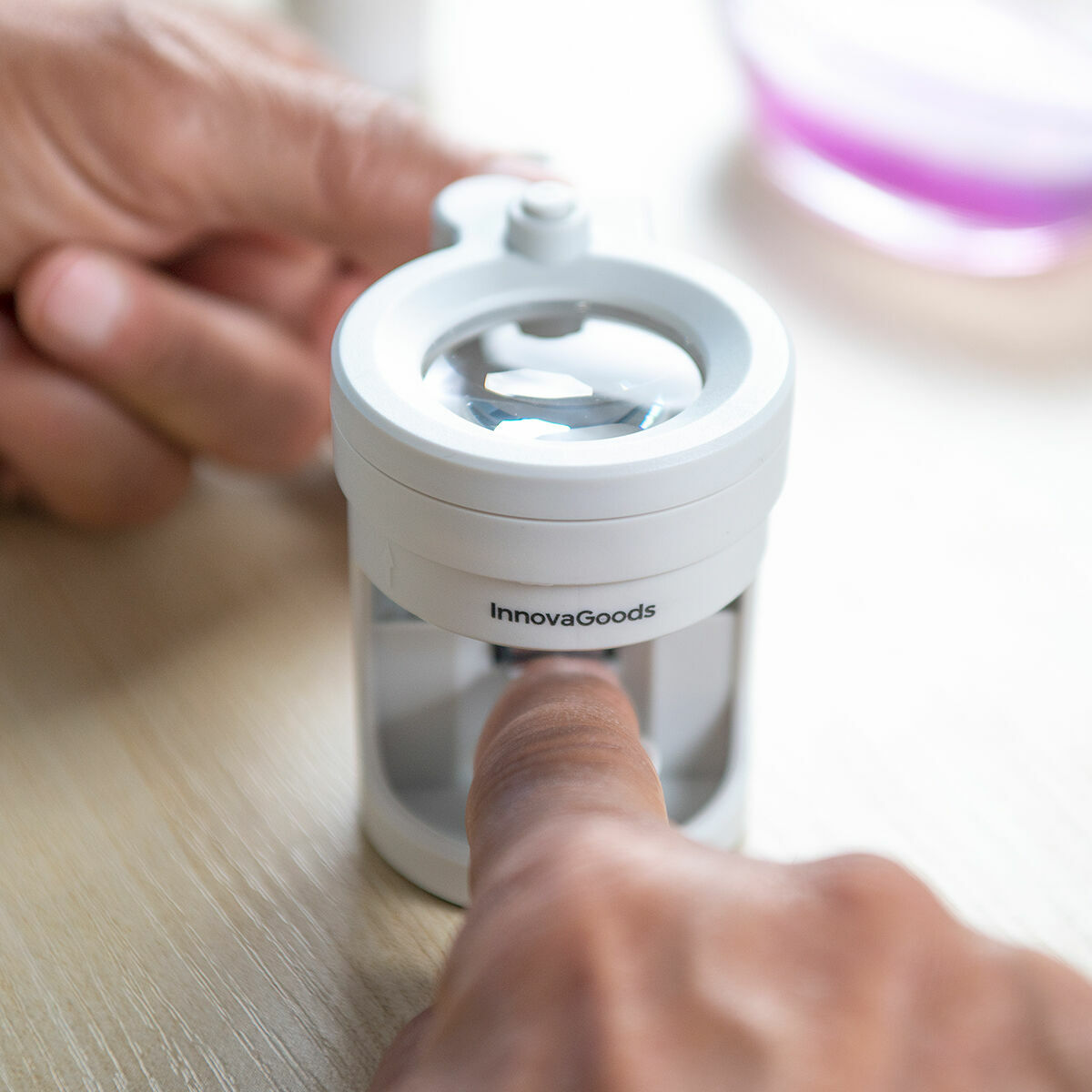 Nagelklippare med LED-ljus, förstoringsglas och fil Clail InnovaGoods - 12