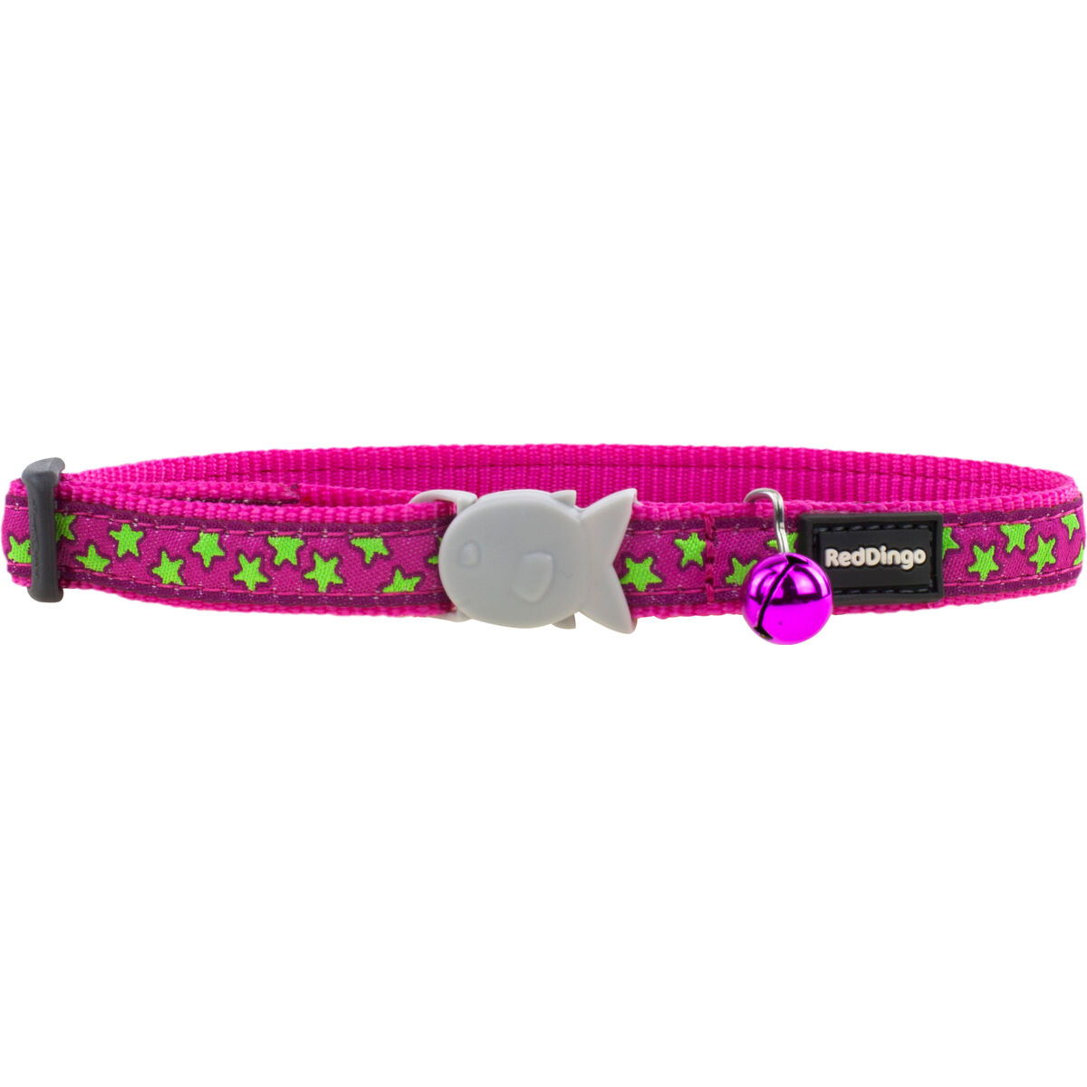Katt krage Red Dingo Stars Lime on Hot 20-32 cm Rosa - 2