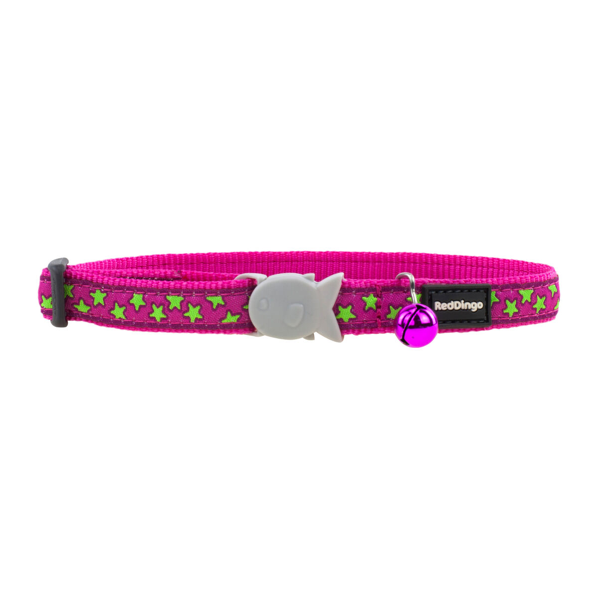 Katt krage Red Dingo Stars Lime on Hot 20-32 cm Rosa - 3