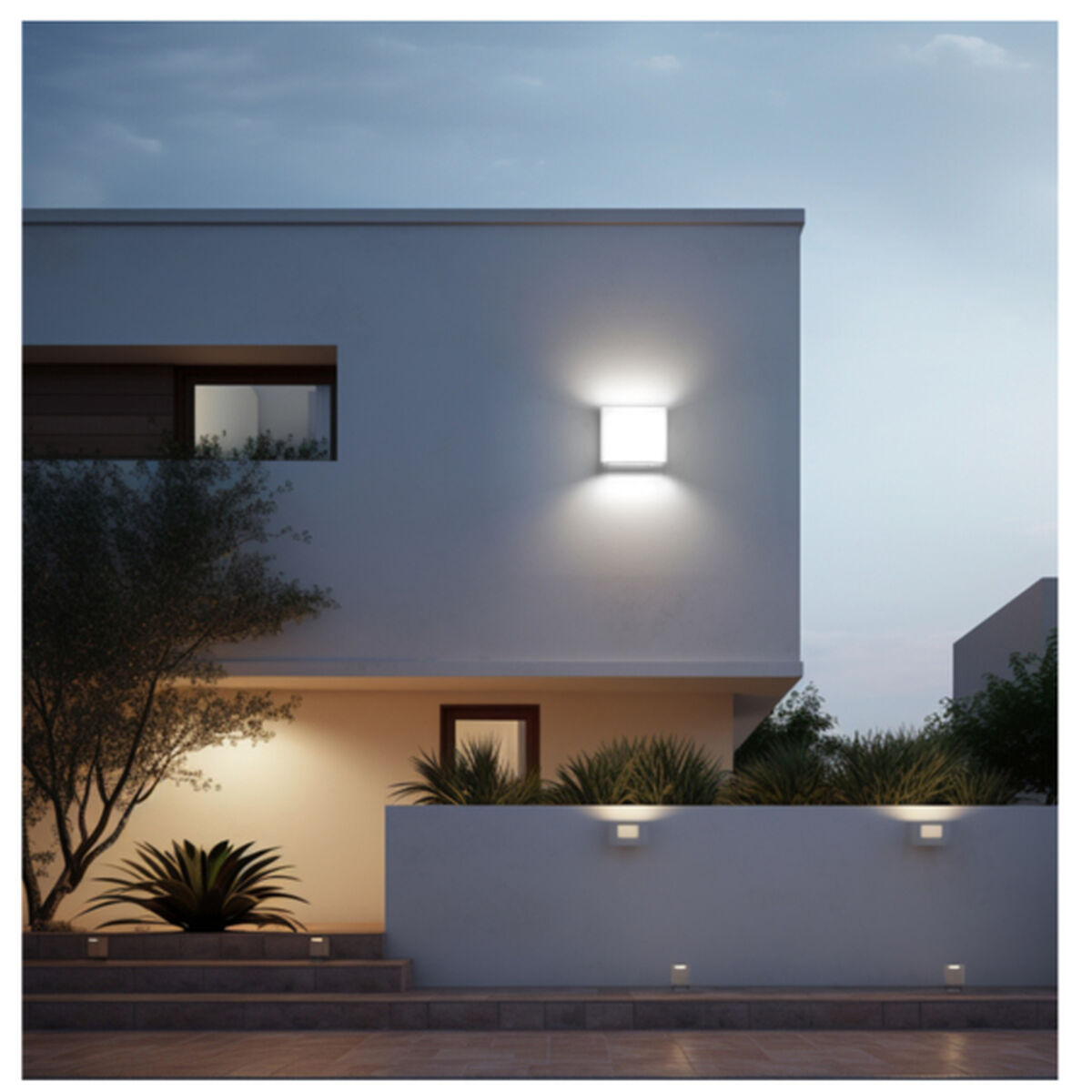 Floodlight/Projektorlampa Silver Electronics 173302 Svart G 20 W (Kallvit) - 2
