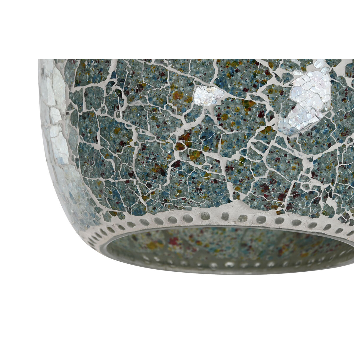 Taklampa Home ESPRIT Grön Himmelsblå Metall Glas 25 W 23 x 23 x 66 cm (2 antal) - 3