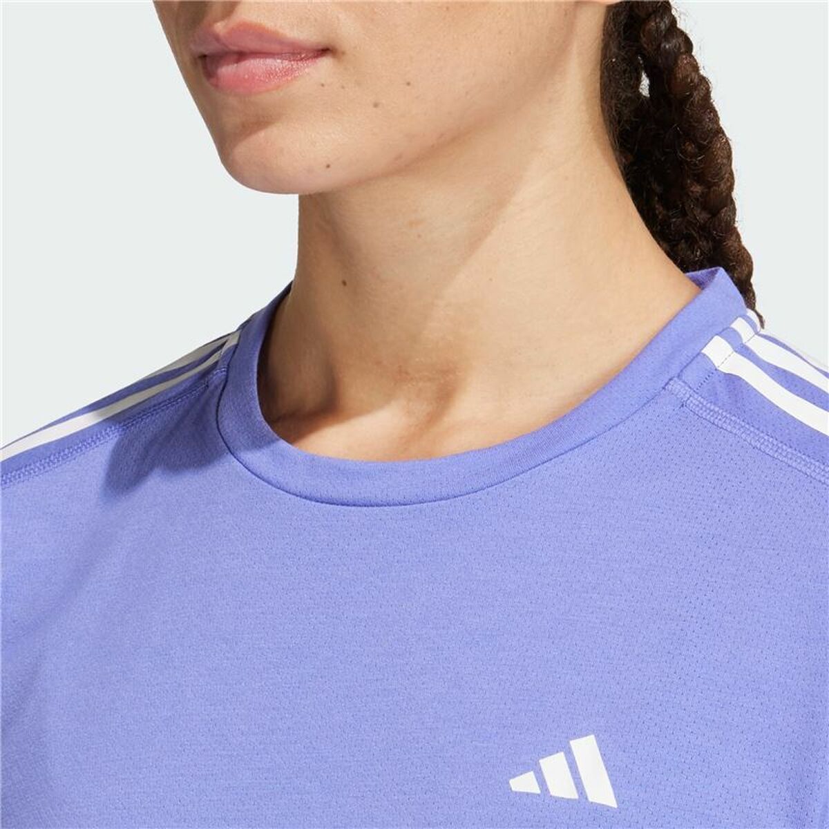 T-shirt med kortärm Dam Adidas Own The Run 3 Bandas - 3