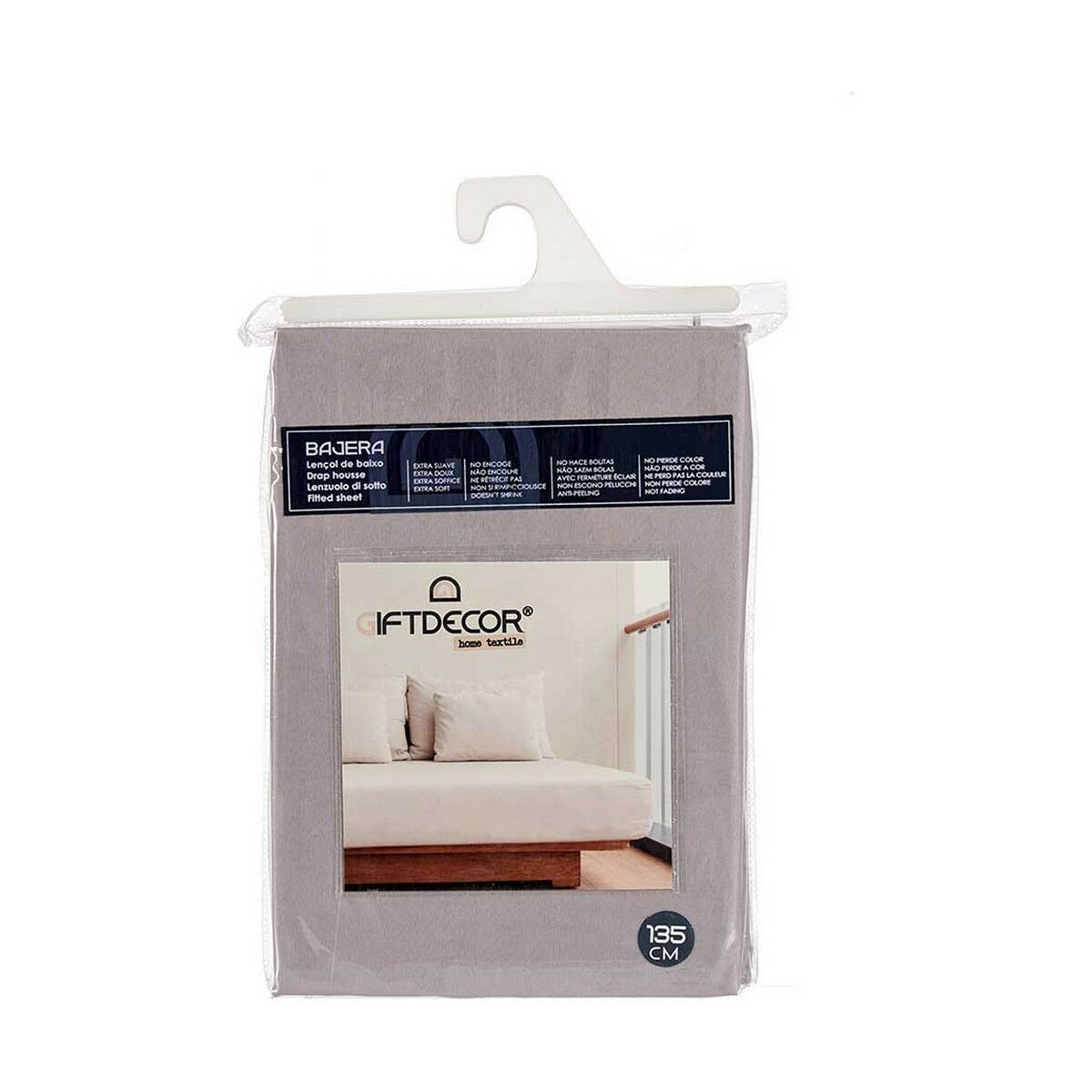 Underlakan Gift Decor Antracitgrå 135 cm (12 antal) - 2