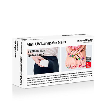 LED UV nagellampa Mini InnovaGoods (Vit) (Multicolour) (Renoverade A+)
