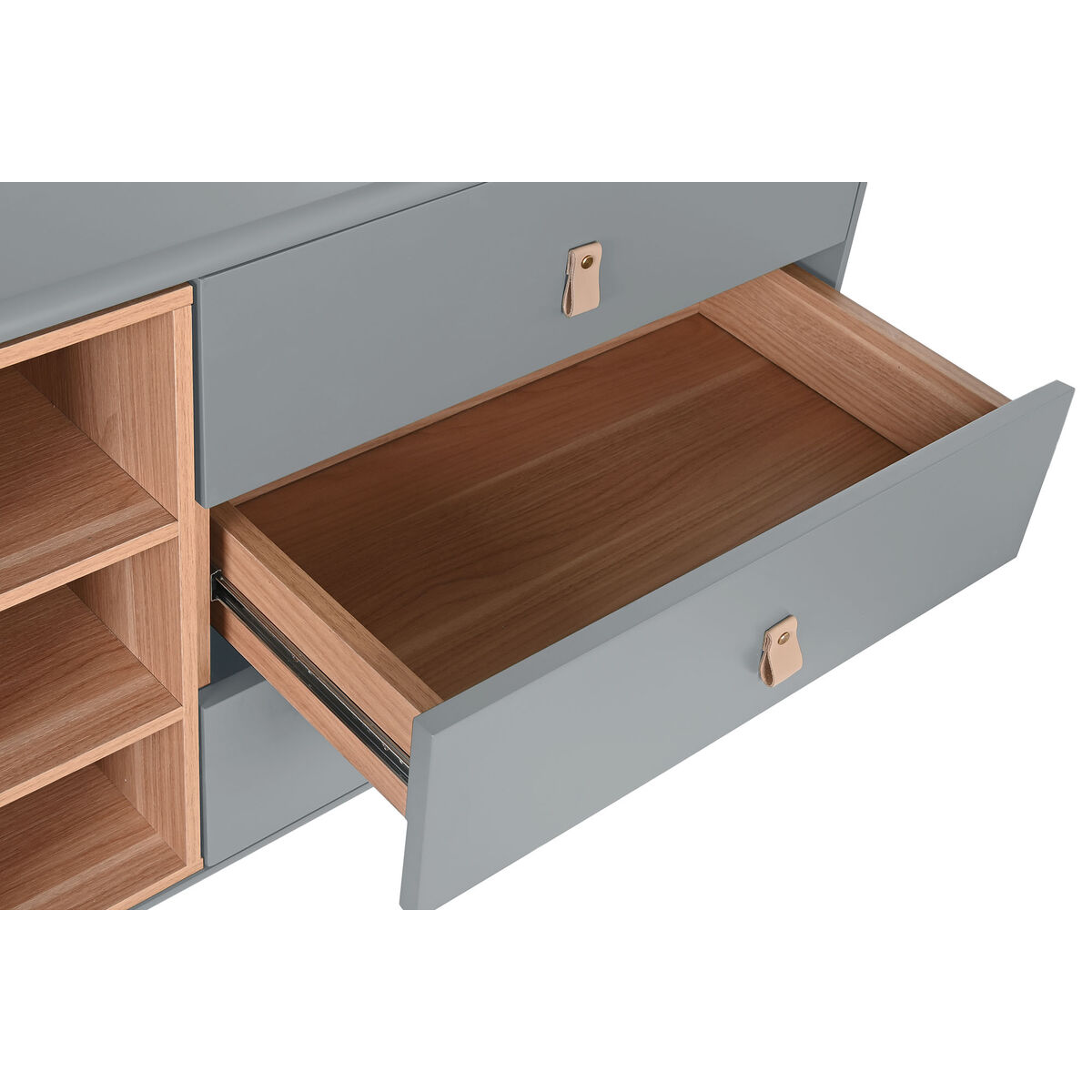 Skänk Home ESPRIT Blå Grå 180 x 40 x 75 cm - 6