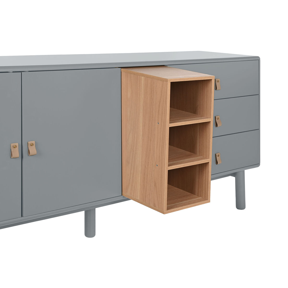 Skänk Home ESPRIT Blå Grå 180 x 40 x 75 cm - 4