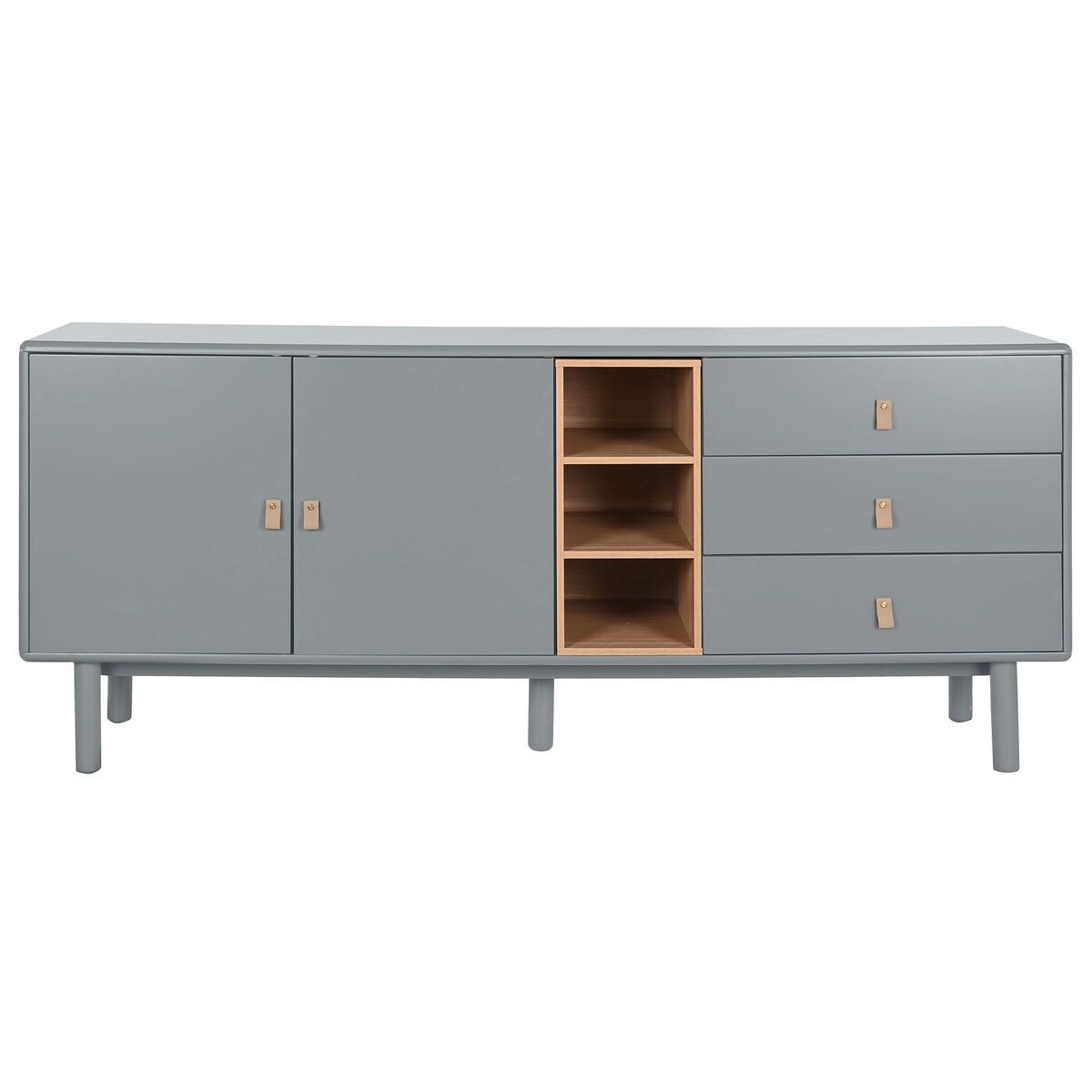 Skänk Home ESPRIT Blå Grå 180 x 40 x 75 cm - 9