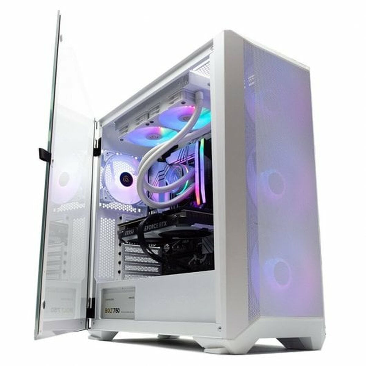 Bordsdator PcCom PCC-IMP3-13600KF-4070W-WHT i5-13600KF 32 GB RAM 1 TB SSD Nvidia Geforce RTX 4070