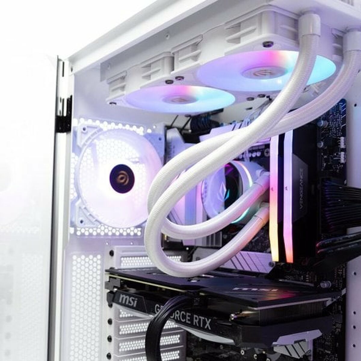 Bordsdator PcCom PCC-IMP3-13600KF-4070W-WHT i5-13600KF 32 GB RAM 1 TB SSD Nvidia Geforce RTX 4070 - 9