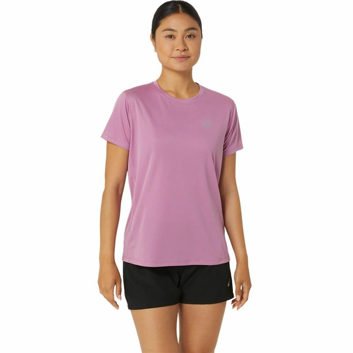T-shirt med kortärm Dam Asics Core Ljusrosa
