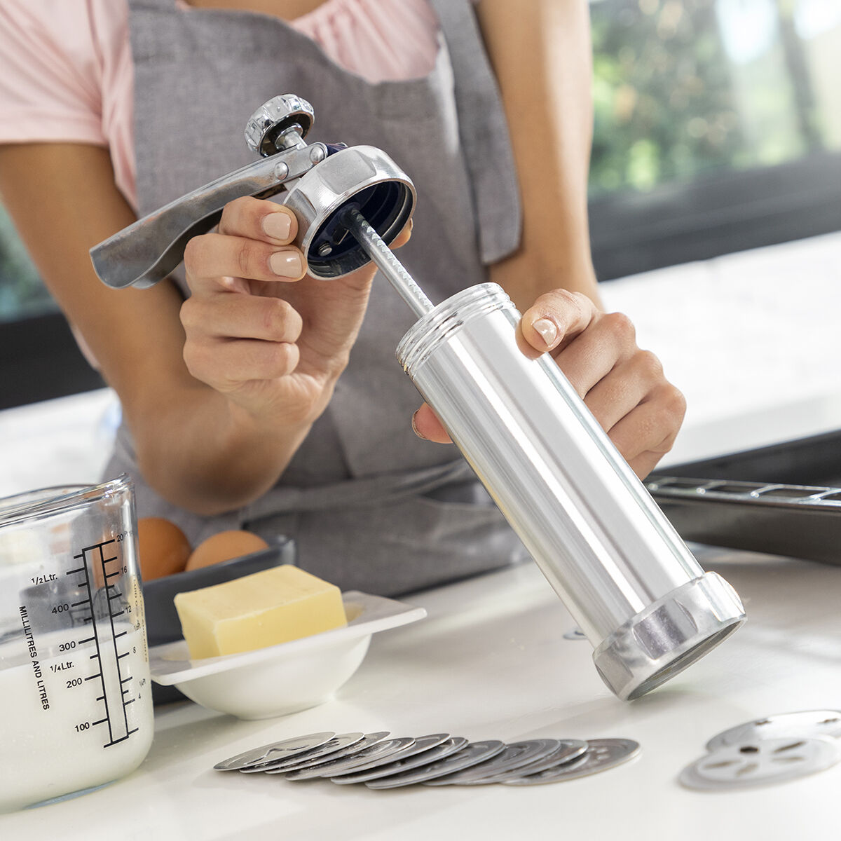 Maskin för att göra Kakor och Spritspåse 2-i-1. Prekies InnovaGoods - 26