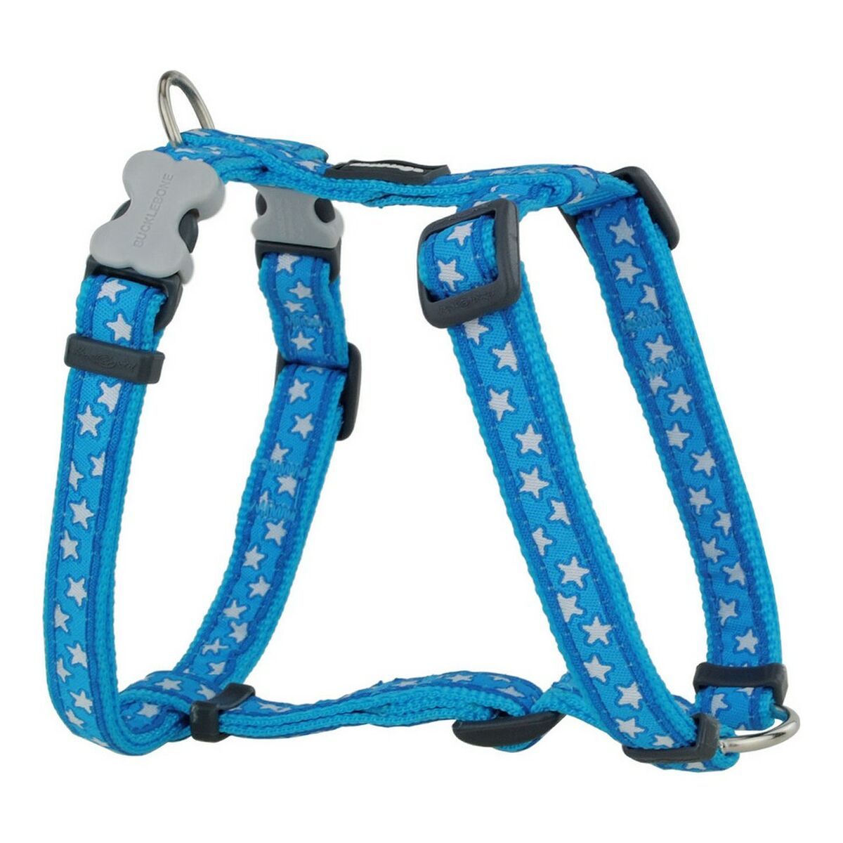 Hundsele Red Dingo Style Turkos Stjärna Vit 46-76 cm - 2