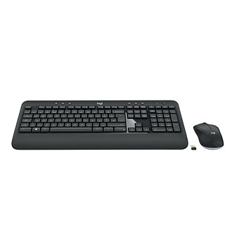 Speltangentbord och mus Logitech MK540 Azerty Franska Vit Svart/Vit
