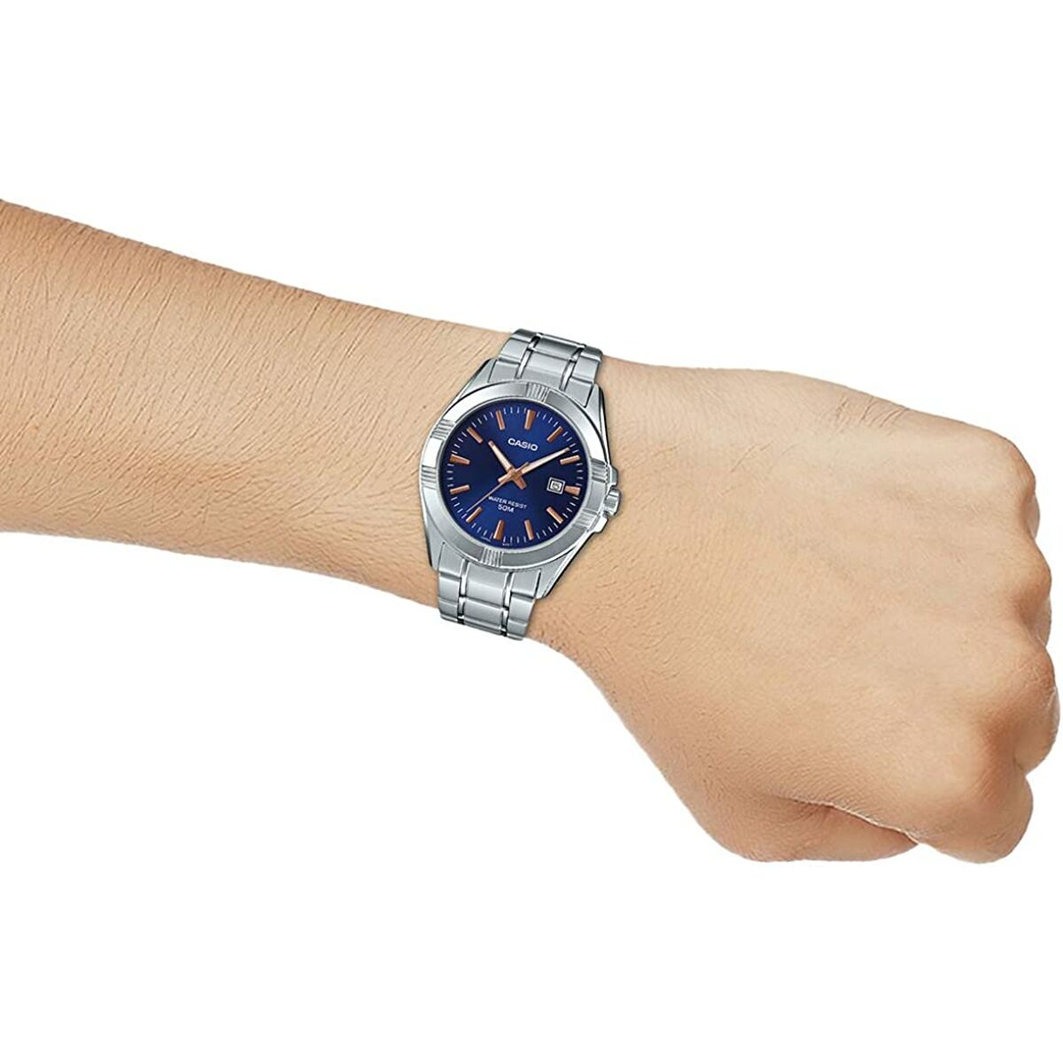 Herrklocka Casio BOLD DATE - BLUE Silvrig (Ø 43,5 mm) - 5
