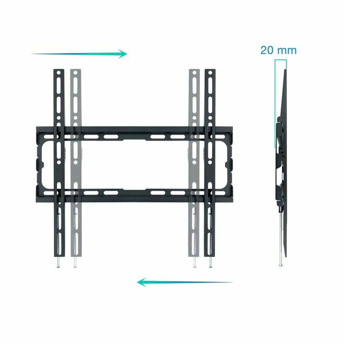 Vägghållare TooQ 32"-70" Svart - 2