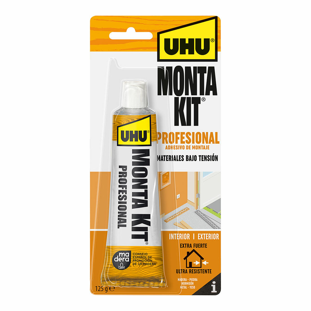 Förseglare/självhäftning UHU 6310658 Montakit Professionell Vit 125 g