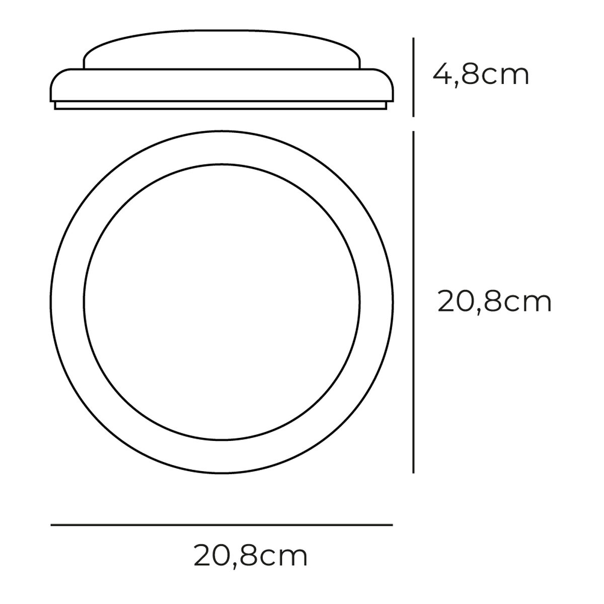 Vägglykta EDM 32446 Vit Plast F 18 W 120 W 1820 Lm Rörelsesensor Ljussensor Rund (4000 K) - 4