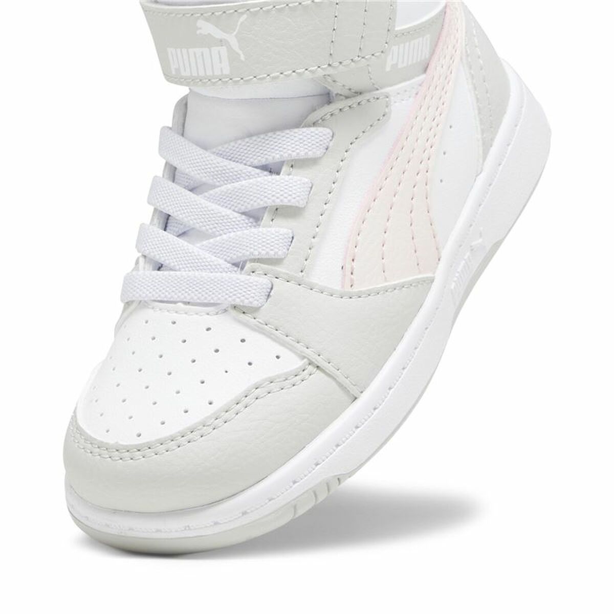 Sportskor Casual Barn Puma Rebound V6 Mid Infantil Vit - 4
