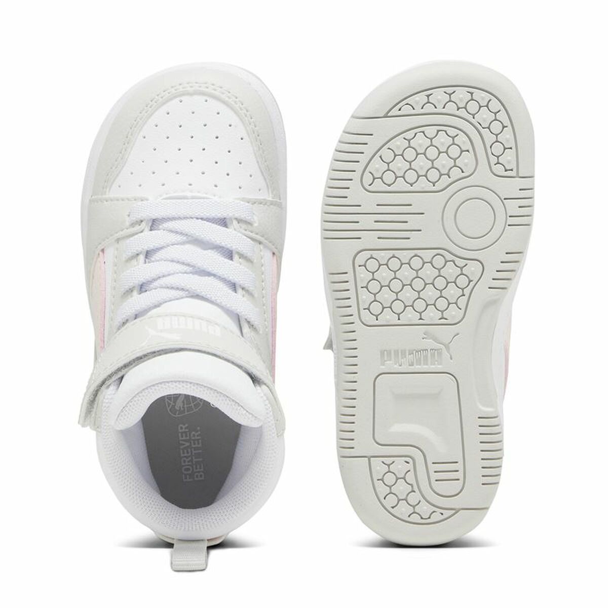 Sportskor Casual Barn Puma Rebound V6 Mid Infantil Vit - 3