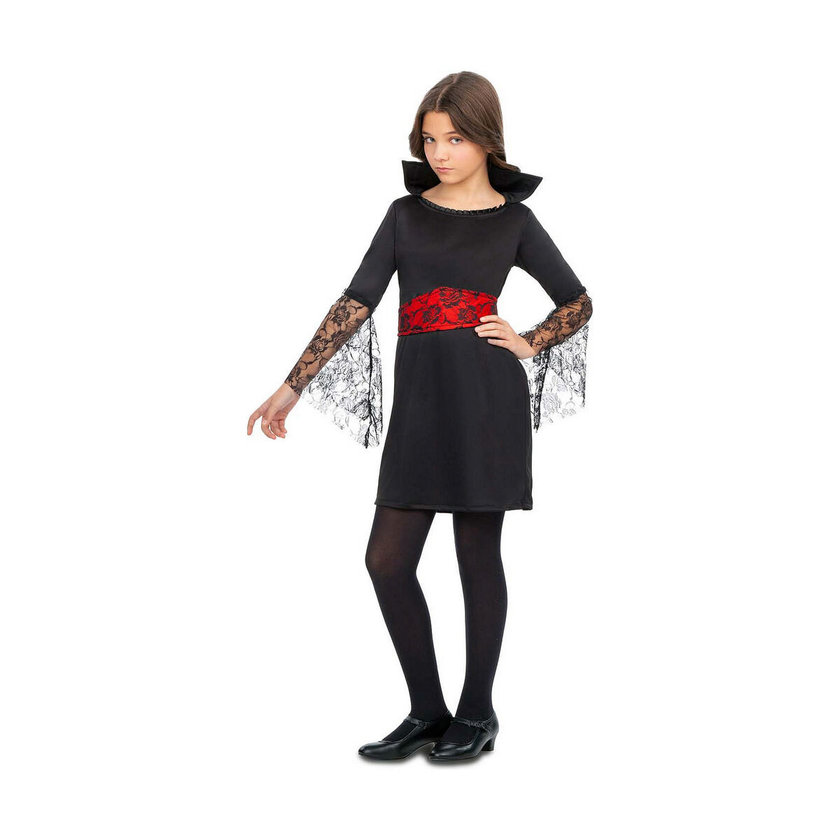 Maskeraddräkt för barn My Other Me Kvinnlig vampyr 5-6 år (2 Delar) - 3