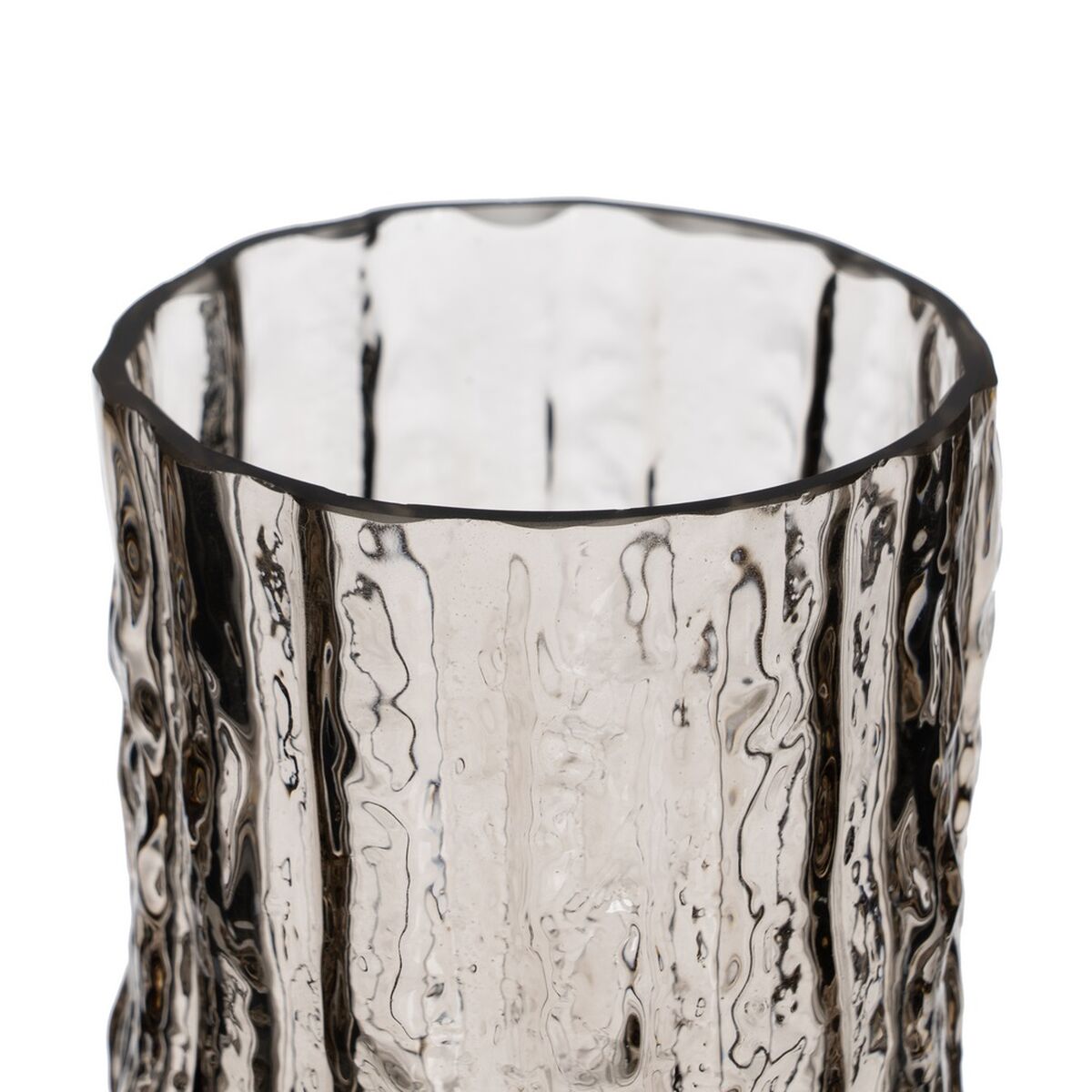 Vas Grå Glas 10 x 10 x 25,5 cm - 2