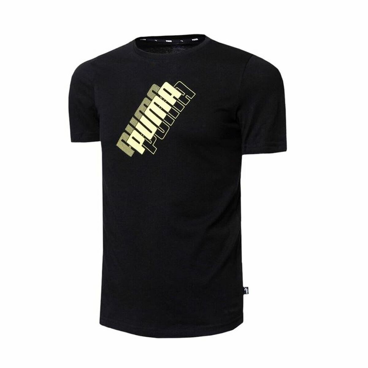T-shirt med kortärm Barn Puma Power Logo Svart - 19