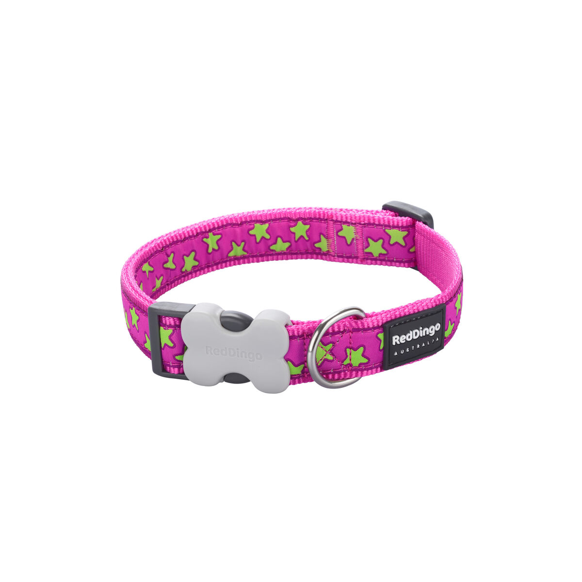 Hundhalsband Red Dingo Stars 20-32 cm Rosa Röd - 4