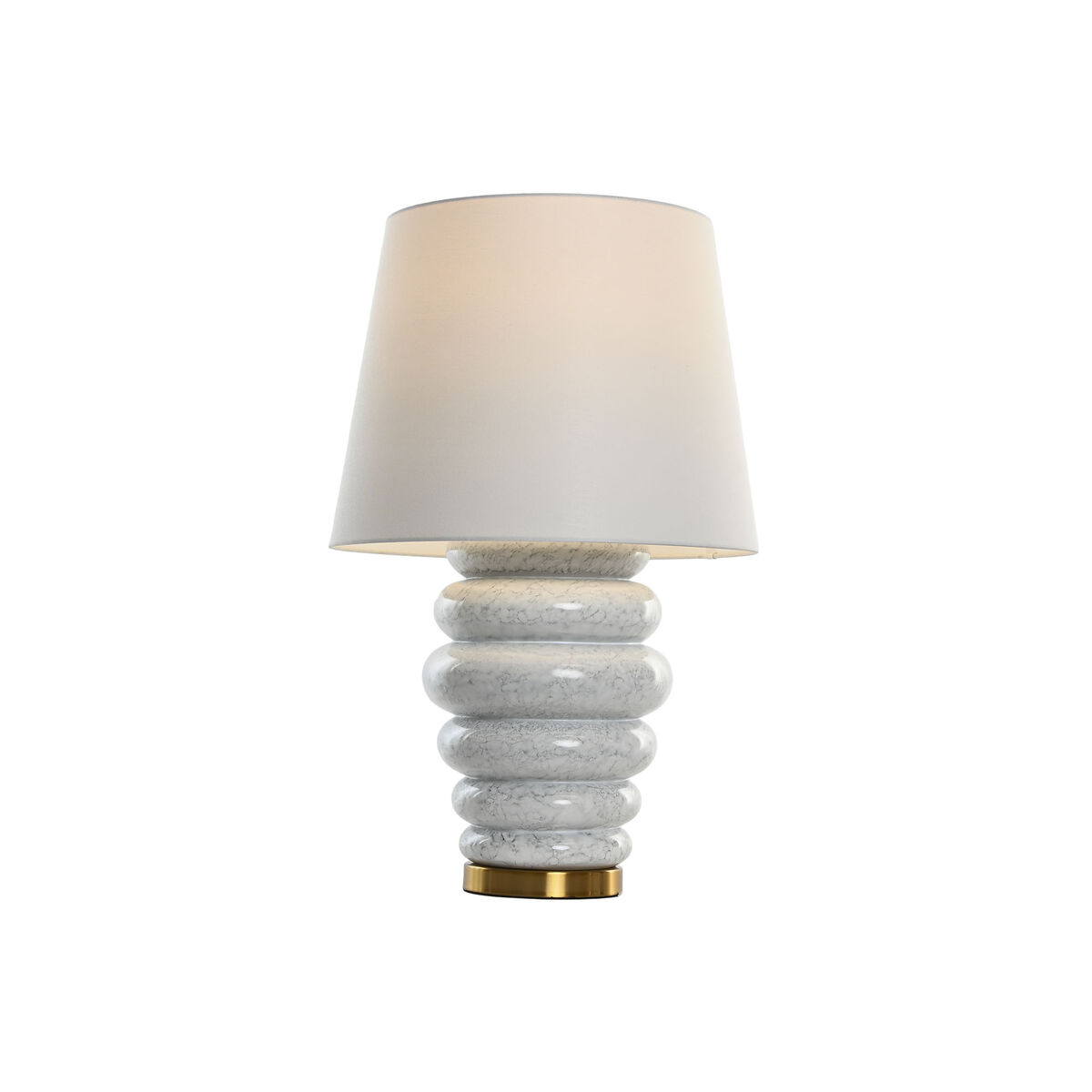 Bordslampa Home ESPRIT Vit Gyllene 50 W 220 V - 2