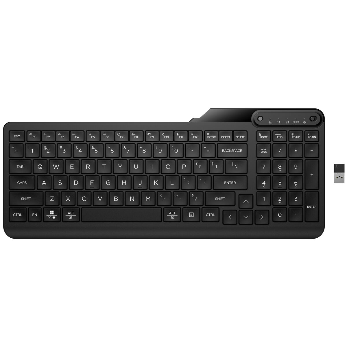 Tangentbord HP 7N7B9AA#ABE Svart Qwerty Spanska - 6