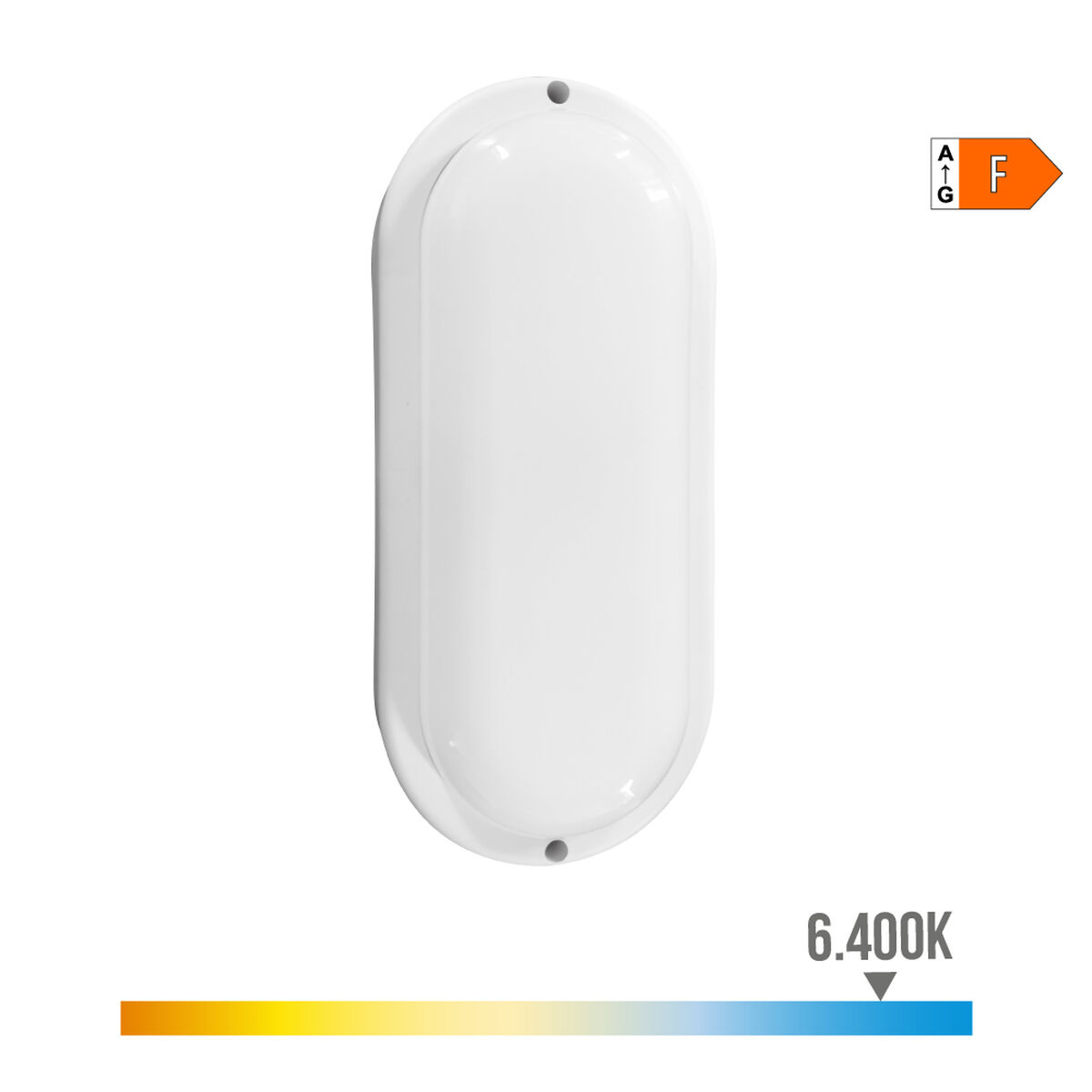 Vägglykta EDM 32449 Vit Plast F 18 W 120 W 1820 Lm Rörelsesensor Ljussensor Avlång (6400 K) - 2