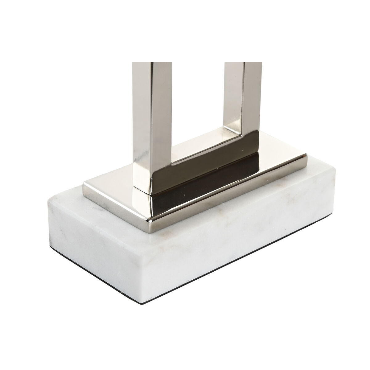 Bordslampa Home ESPRIT Vit Silvrig 50 W 220 V - 3