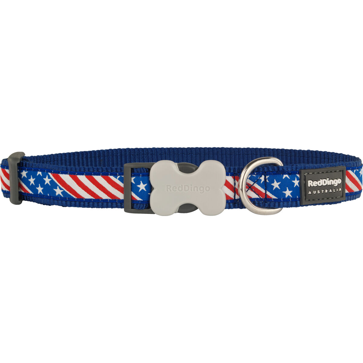 Hundhalsband Red Dingo US Flag 20-32 cm Blå - 4