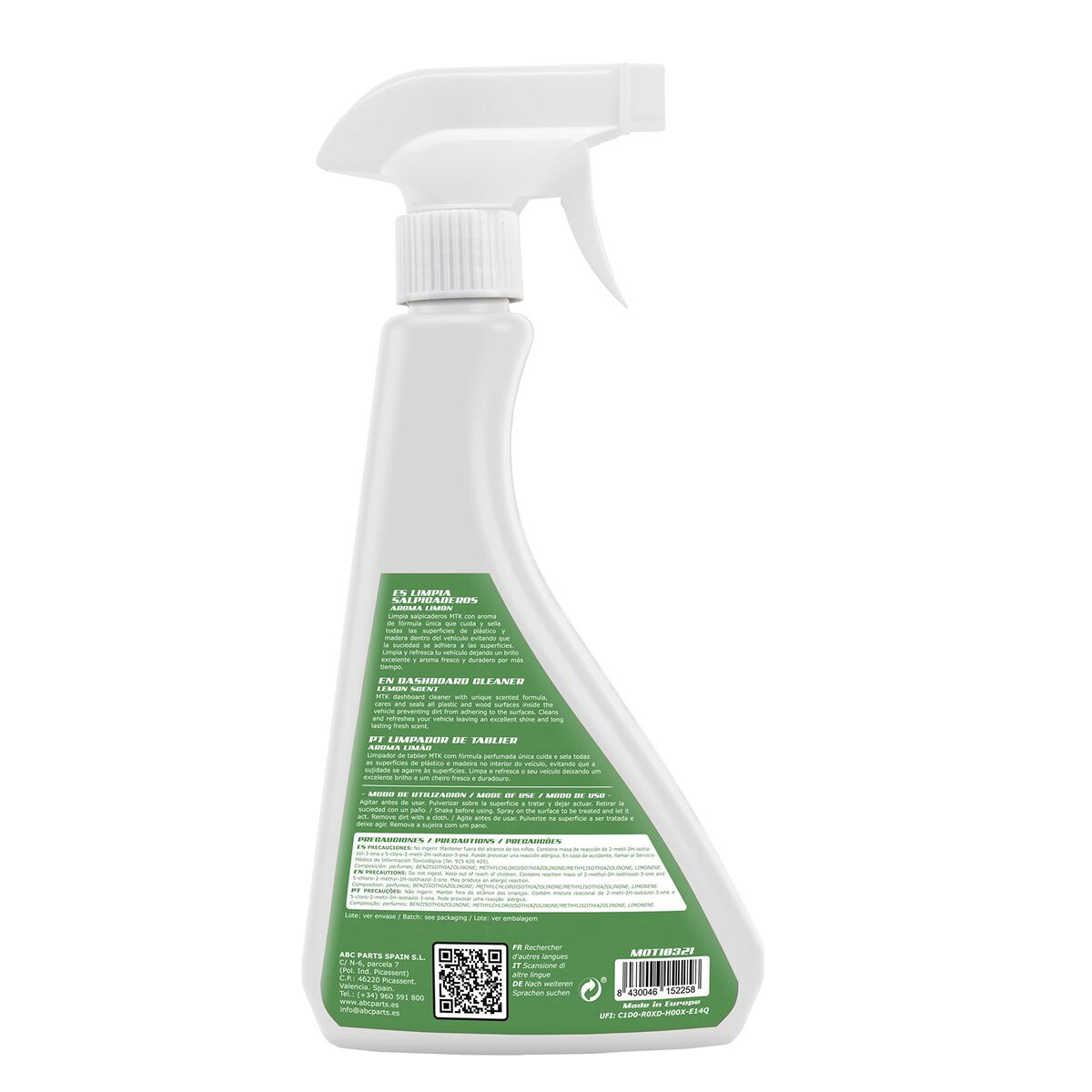 Rengöringsmedel för instrumentpaneler Motorkit MOT10321 Citron 500 ml - 6